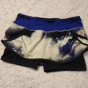 Lululemon Athletica Blue and Black Skort